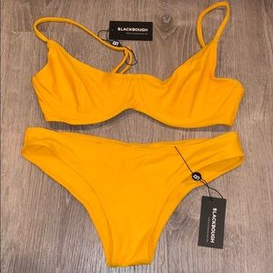 BLACKBOUGHA Yellow Bathing Suit